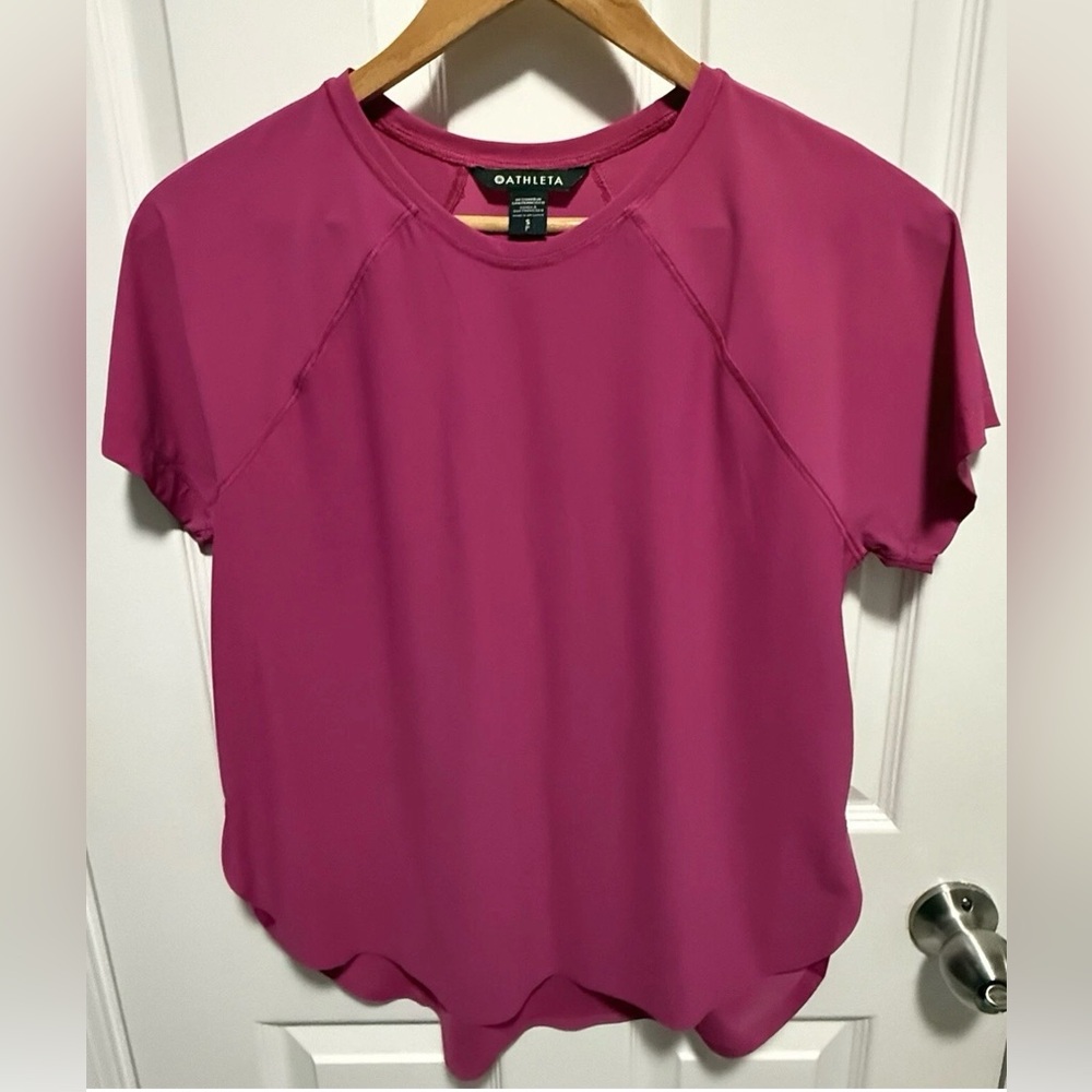 Athleta Power of She Shirt Pink Small New With Tags